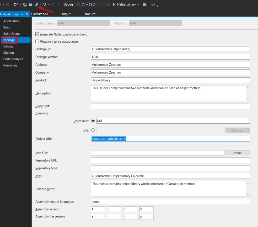 nuget-package-fields