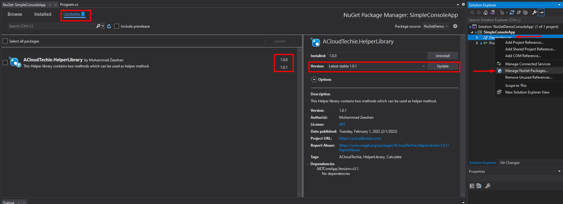 import-nuget-package-update